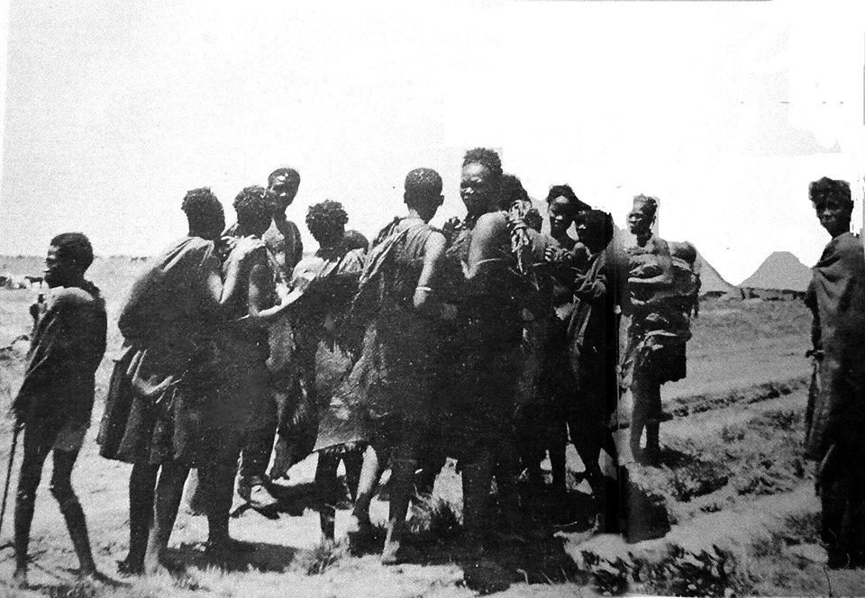 black women on way to concentration camp