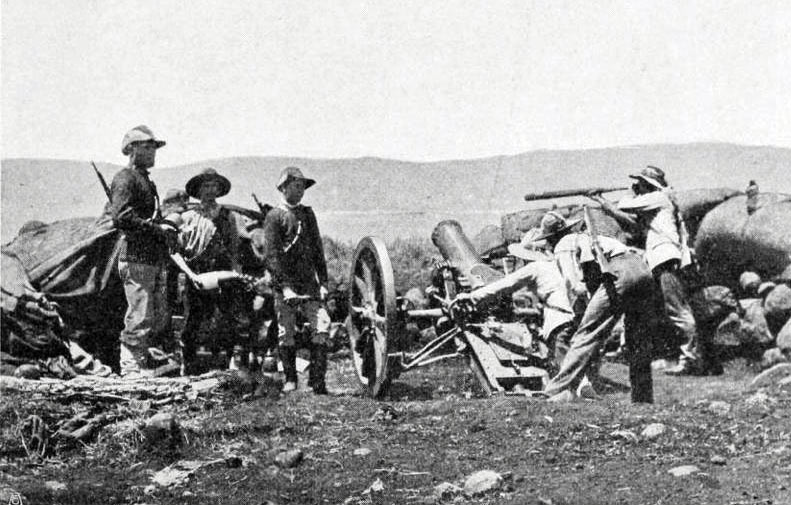 Transvaal-art-with-howitzers-Mafeking