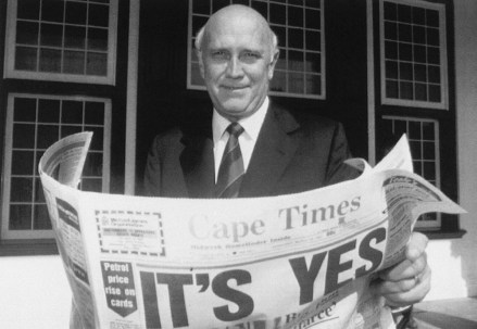 F.W. de Klerk South African President